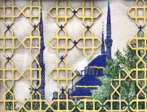 Artwork Blue Mosque Istanbul Details.